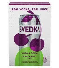 Svedka - Black Cherry Lime Vodka Soda (4 pack 12oz cans) (4 pack 12oz cans)
